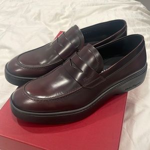 Salvatore Ferragamo Dori Penny Loafer Brown Size 5 3E